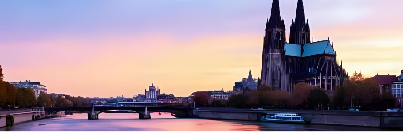 Kölner Dom und Rhein – Standort der Navato GmbH in Köln