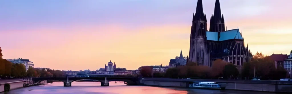 Kölner Dom und Rhein – Standort der Navato GmbH in Köln